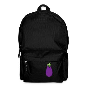Aubergine - Rucksack - Schwarz - Vorne
