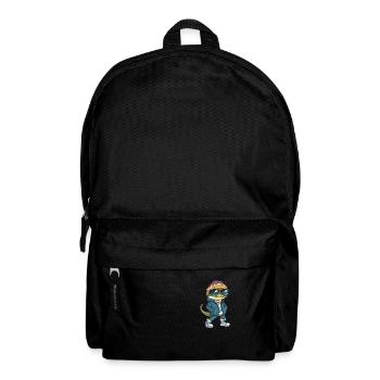 Lizard Cool Comic - Backpack - black - Front