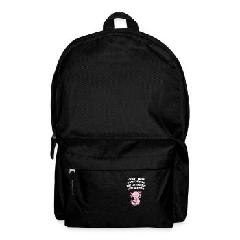 Je veux être une personne gentille, mais tout le monde est - Sac à dos - noir - Devant