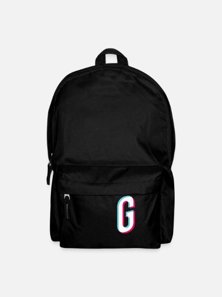 G - Buchstabe G - Rucksack - Schwarz