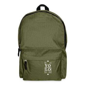 YOLO Futuristic Bright - Rucksack - Olivgrün - Vorne