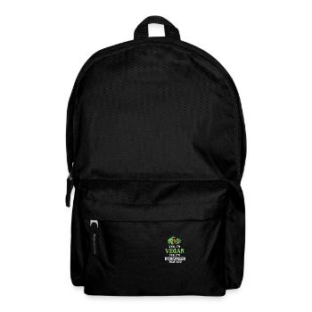 Vegan Veganer Vegetarier Tierschutz Bio - Rucksack - Schwarz - Vorne