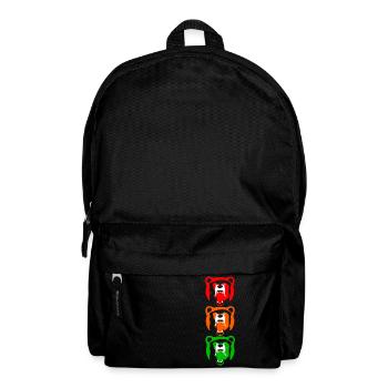 Berlin Bär Design Kunst Geschenk Farbenfroh Ampel - Rucksack - Schwarz - Vorne