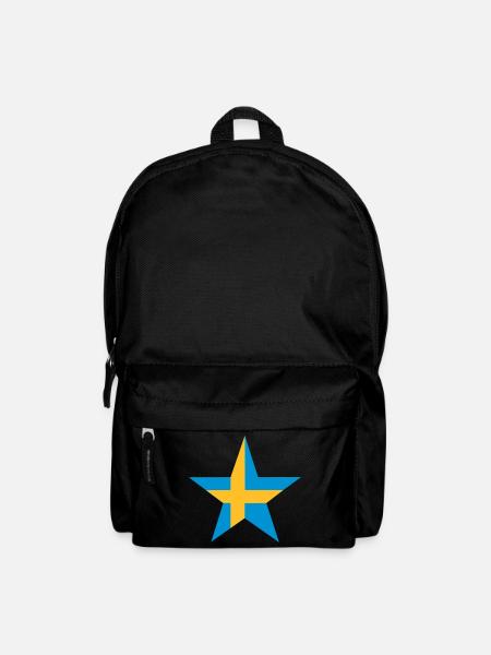 Schwedische Stern - Rucksack - Schwarz