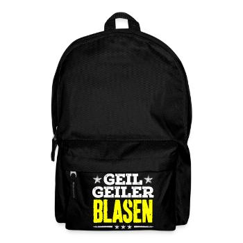 blasen - geil - Rucksack - Schwarz - Vorne