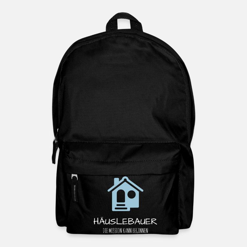Häuslebauer Haus Bauherr Geschenk Idee - Rucksack - Schwarz