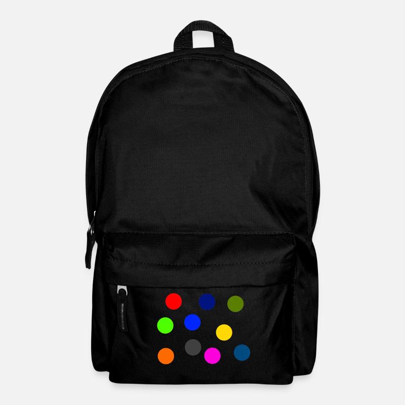 Colorful dots - Backpack - black