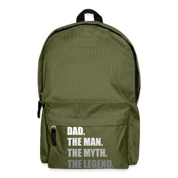 DAD THE MAN THE MYTH THE LEGEND 2 - Backpack - olive green - Front
