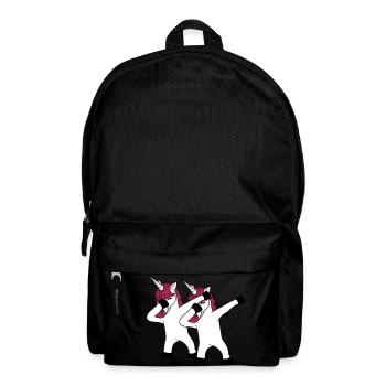 2 freunde team paar crew party feiern club dabbing - Rucksack - Schwarz - Vorne