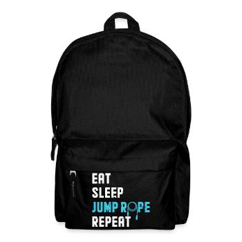Eat Sleep Jump Rope Repeat - Rucksack - Schwarz - Vorne