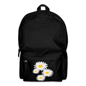 Blume Gänseblümchen - Rucksack - Schwarz - Vorne
