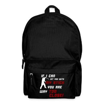Keep Your Distance - Backpack - black - Front