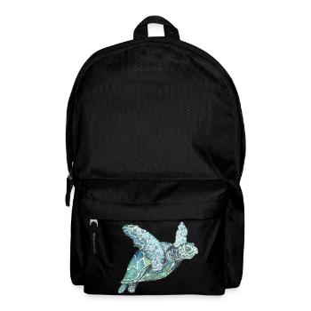 tortue marine - Sac à dos - noir - Devant