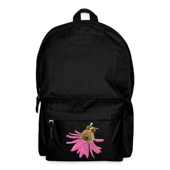Échinacée, échinacée, abeille - Sac à dos - noir - Devant