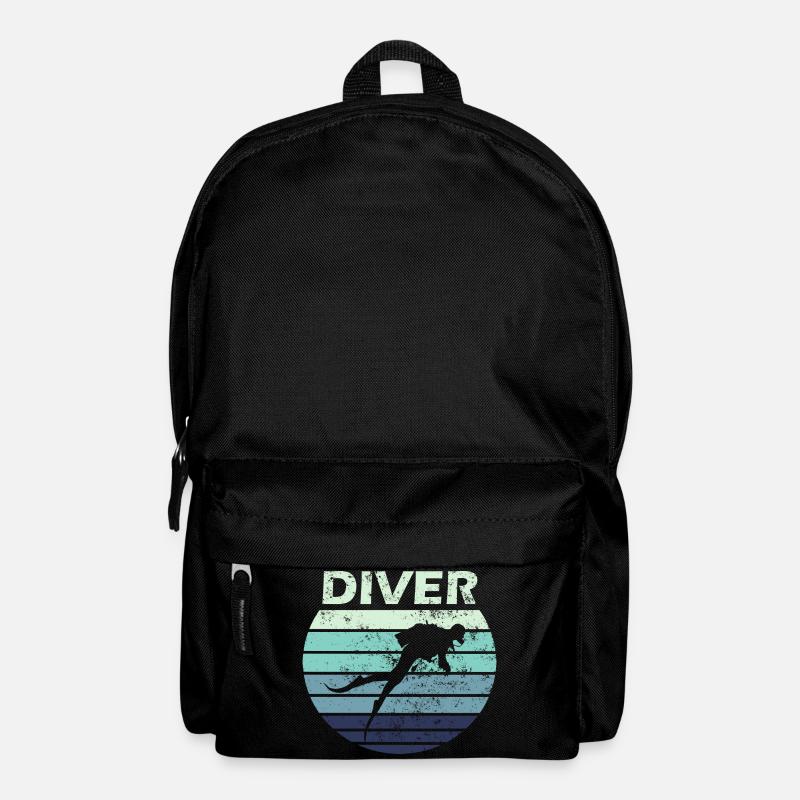 Taucher Tauchen - Rucksack - Schwarz