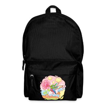 Sweet hummingbird visits candy country - Backpack - black - Front