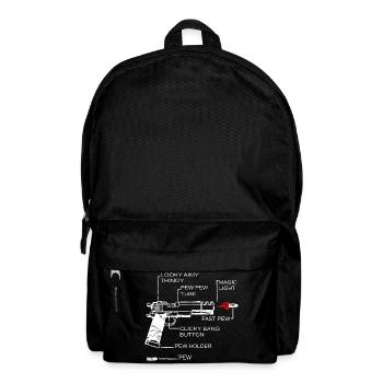 Shooting club - Backpack - black - Front