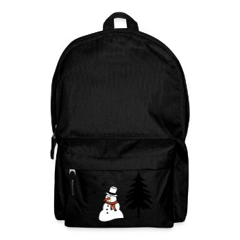 bonhomme de neige - Sac à dos - noir - Devant