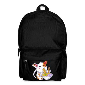 Cat Eating Ramen - Backpack - black - Front