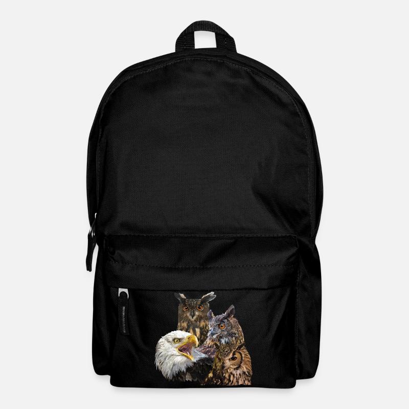 Greifvögel - Rucksack - Schwarz