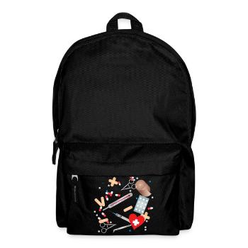 Erste Hilfe Set,Reiseapotheke oder Hausapotheke - Rucksack - Schwarz - Vorne