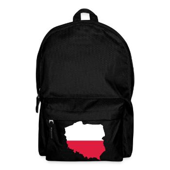 Poland - National border in national flag - Backpack - black - Front