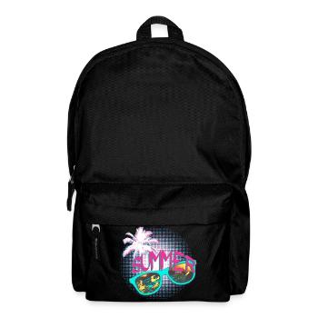 Sonnenbrille Palme Sommer Party pink mint - Rucksack - Schwarz - Vorne