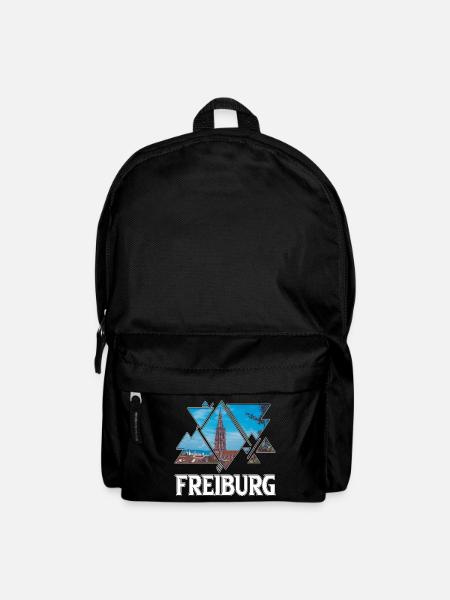 Freiburg Deutschland Stadt Skyline Heimat Liebe - Rucksack - Schwarz