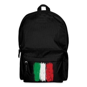 Italian Flag Brush Stroke - Backpack - black - Front