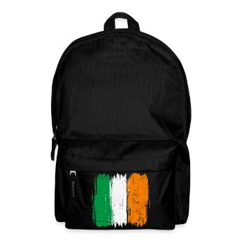 Italian Flag Brush Strokes - Backpack - black - Front