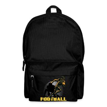 american football tackle quarterback footballer - Backpack - black - Front