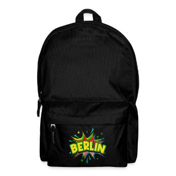 Berlin Germany City Pop Art Comic Art - Backpack - black - Front