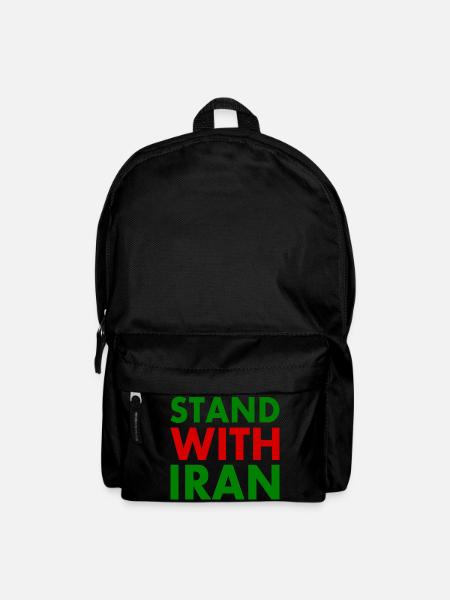 Stand with iran - Rucksack - Schwarz