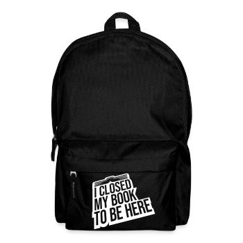 I closed my book - Rucksack - Schwarz - Vorne