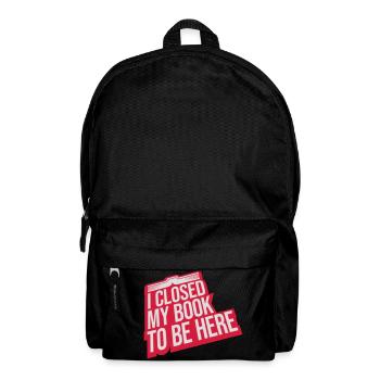 I closed my book - Rucksack - Schwarz - Vorne