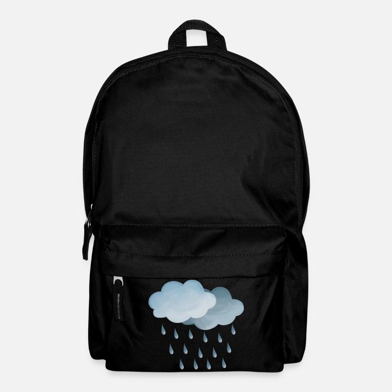 Wetter Regen-Wolken Symbol - Rucksack - Schwarz