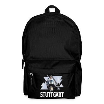 Stuttgart Deutschland Stadt Skyline Heimat Liebe - Rucksack - Schwarz - Vorne