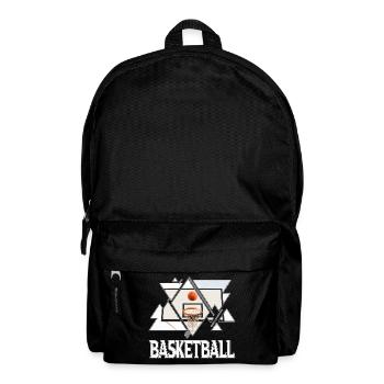 Basketball Basketballer Korb Sport Vintage Retro - Rucksack - Schwarz - Vorne