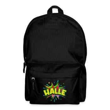 Halle Saale Germany City Pop Art Comic Art - Backpack - black - Front