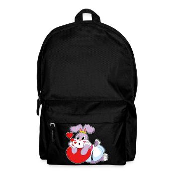 Mariage Rabbit Bride Heart - Sac à dos - noir - Devant