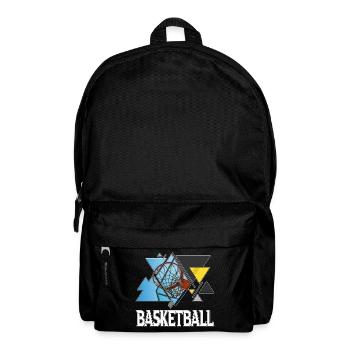 Basketball Basket Basketball Player Sport Triangle - Backpack - black - Front