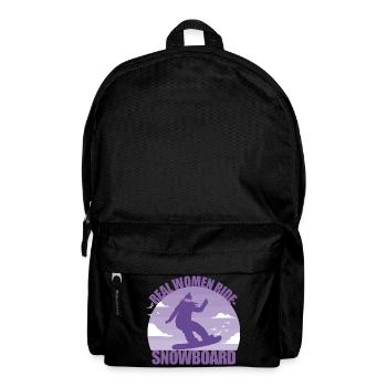 Snowboard Snowboarderin Mädchen Skiurlaub Geschenk - Rucksack - Schwarz - Vorne