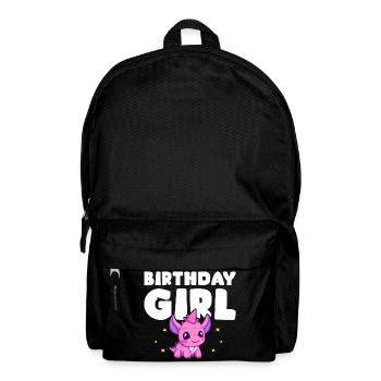 Anniversaire Fille Dinosaure Fête Enfant - Sac à dos - noir - Devant