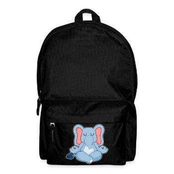 Elephant Yoga Fitness Meditation - Backpack - black - Front