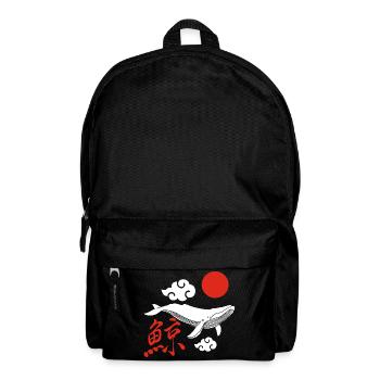 White whale and red sun - Backpack - black - Front