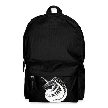 Escargot licorne cool - Sac à dos - noir - Devant
