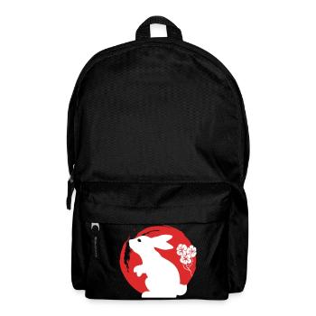 Bunny Silhouette Japonais - Sac à dos - noir - Devant