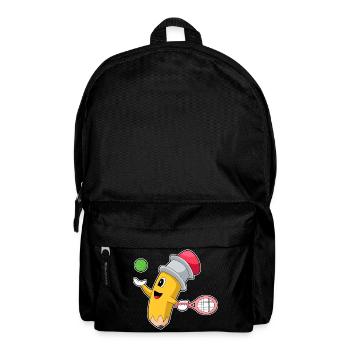 Bleistift Tennis Tennisschläger - Rucksack - Schwarz - Vorne