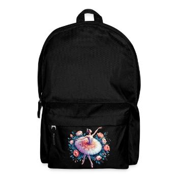 Ballet dancer with tutu - Backpack - black - Front