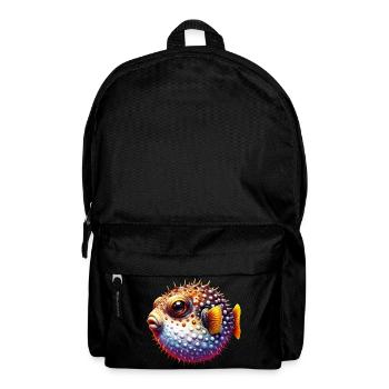 Kugelfisch - Rucksack - Schwarz - Vorne